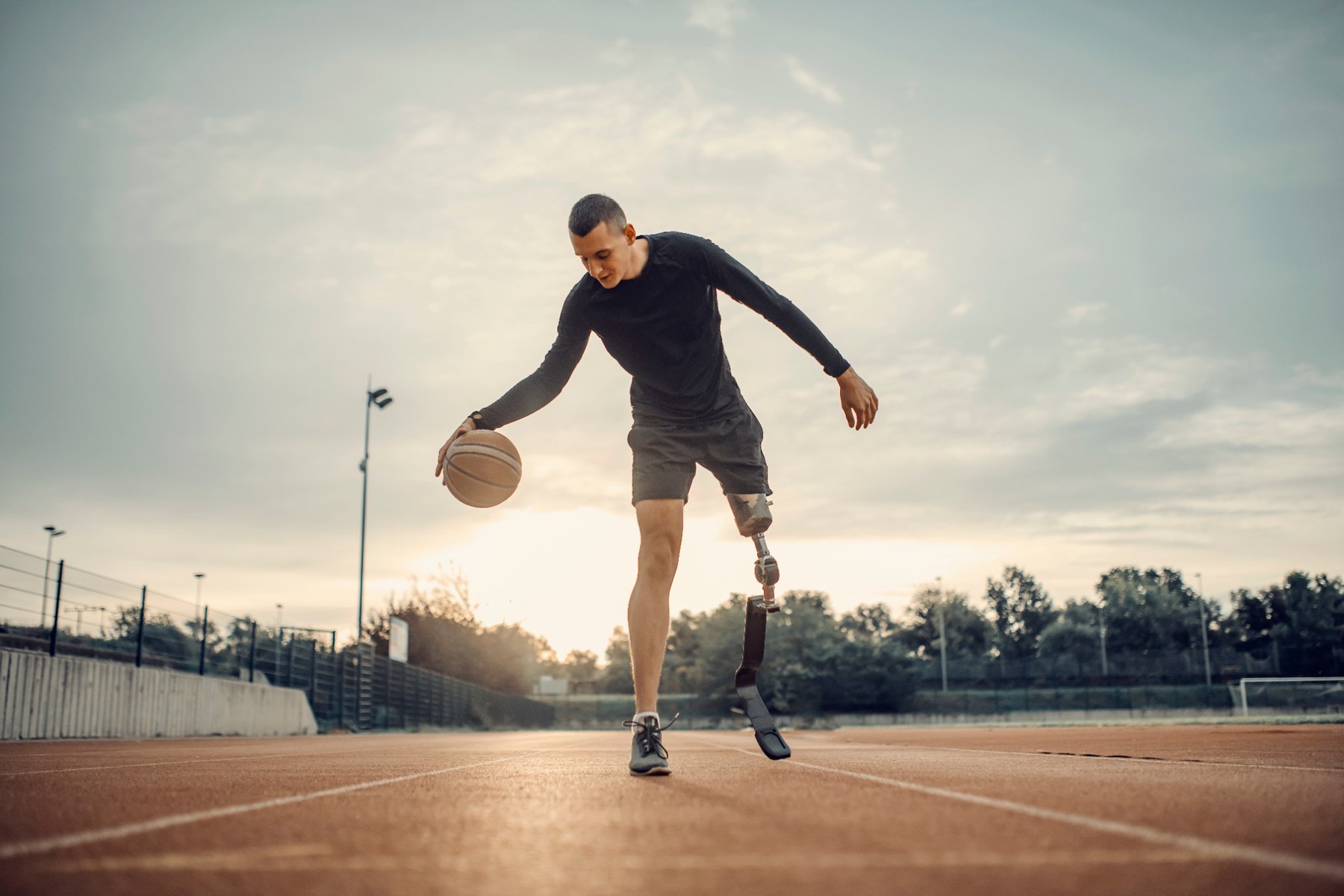 Patient living actively with prosthetic